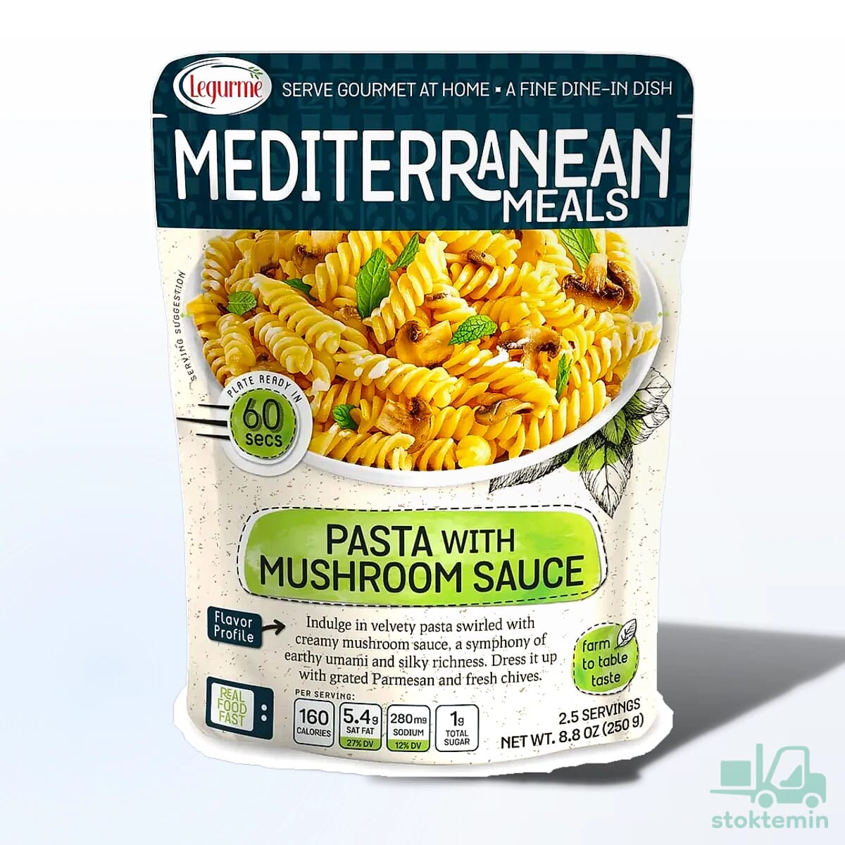 Legurme Mediterranean Kremalı Mantar Soslu Makarna 250 gr