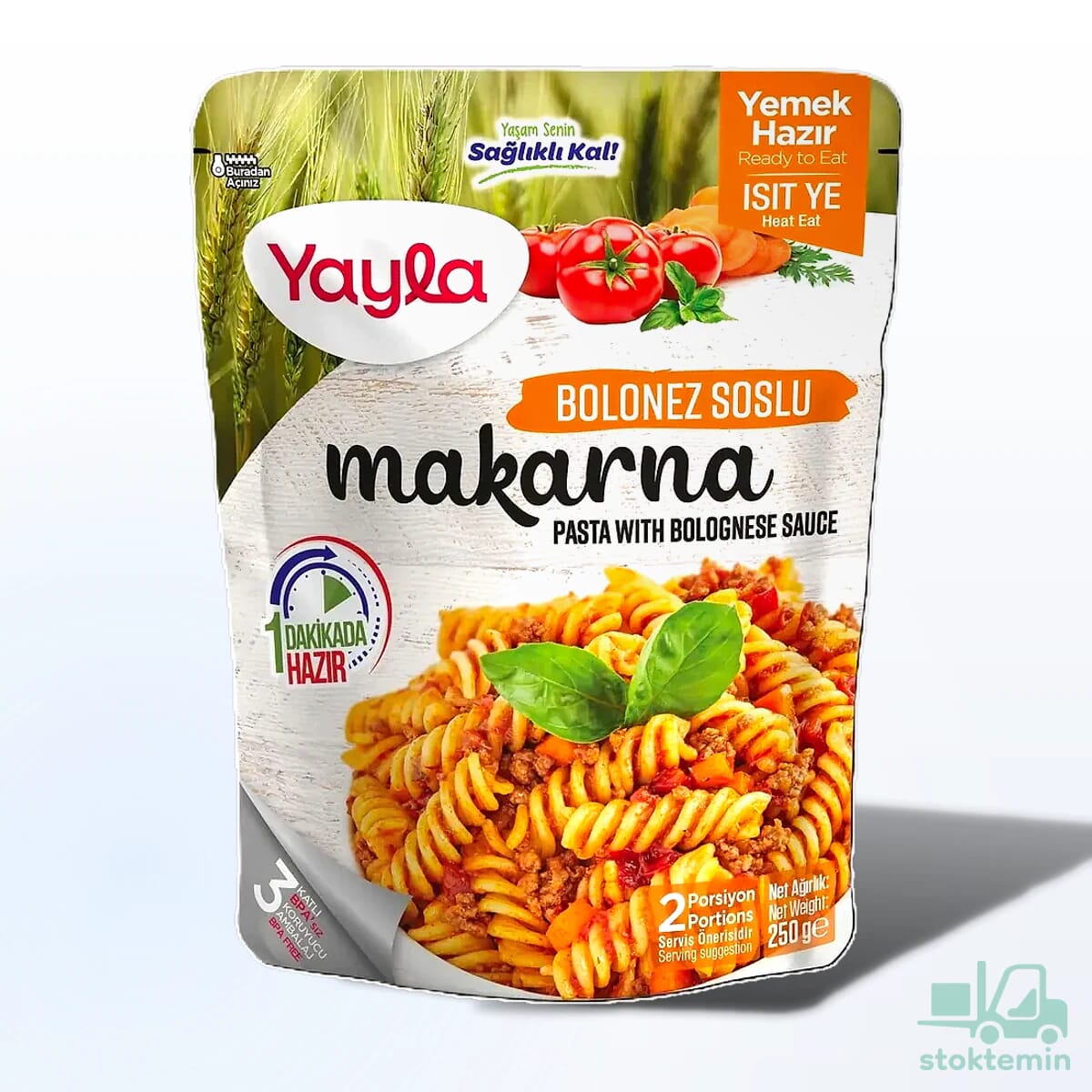 Yayla Yemek Hazır Bolonez Soslu Makarna 250 gr