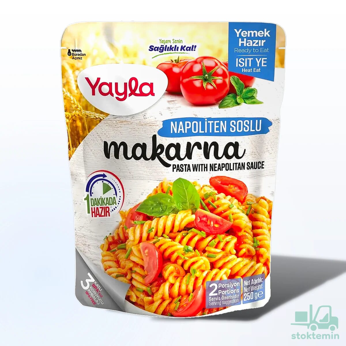 Yayla Yemek Hazır Napoliten Soslu Makarna 250 gr