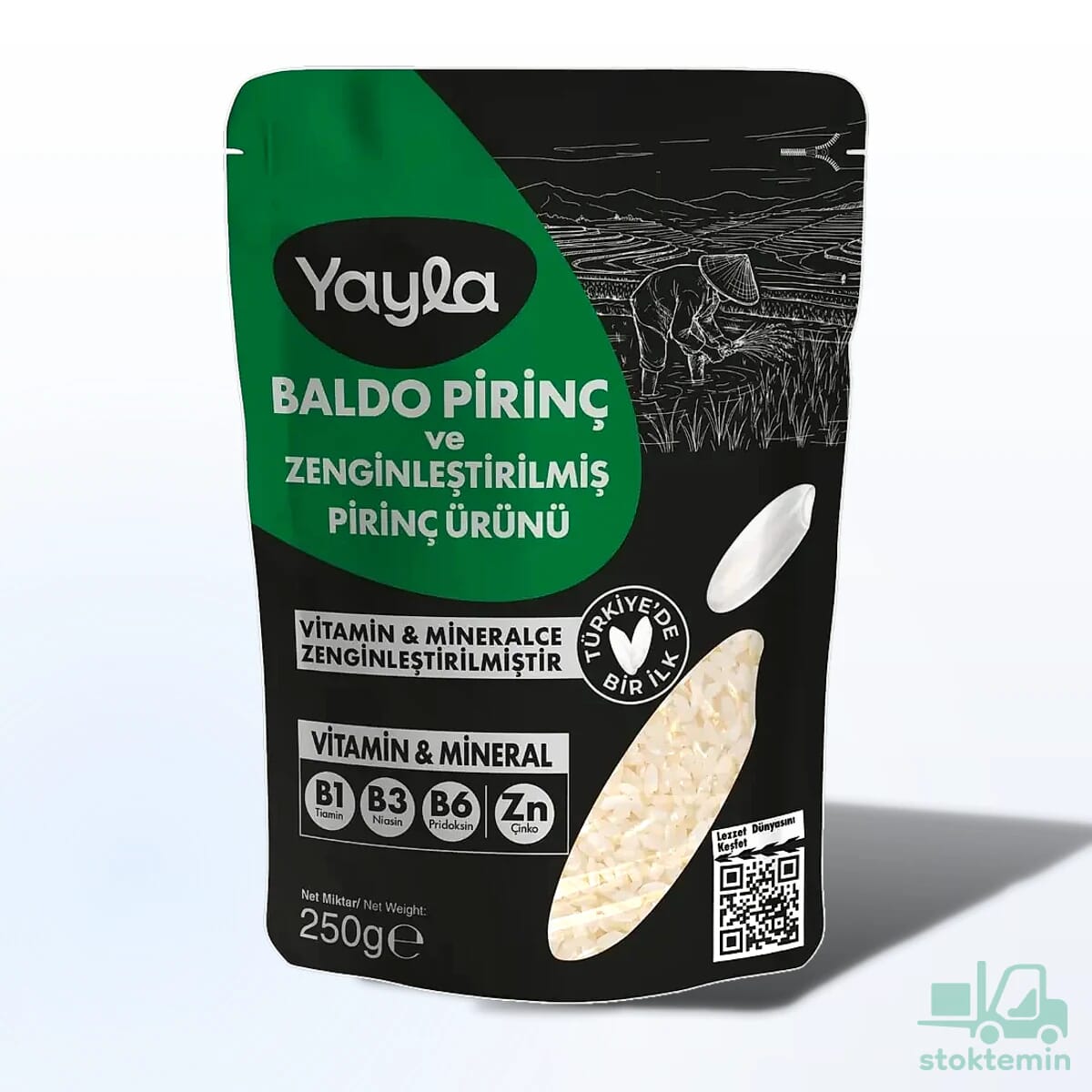 Yayla Baldo Pirinç ve Zenginleştirilmiş Pirinç Ürünü (B1+B3+B6+Zn) 250 g