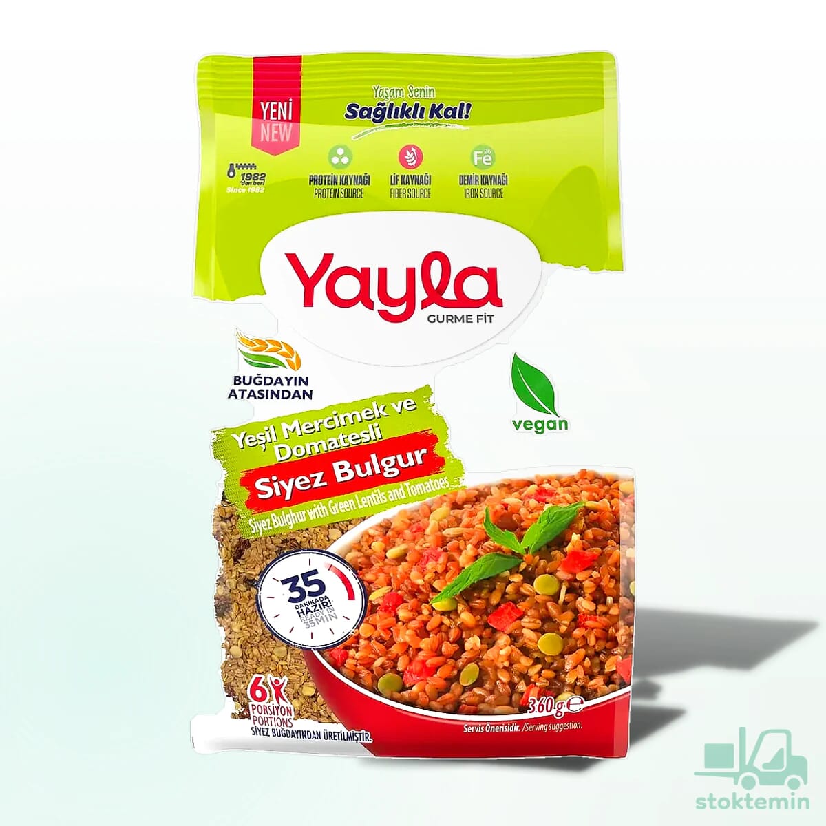 Yayla Gurme Fit Yeşil Mercimek ve Domates Siyez Bulgur 360 Gr