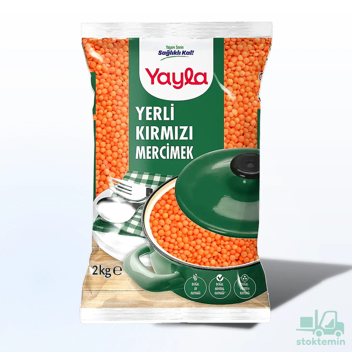 Yayla Yerli Kırmızı Mercimek 2 Kg