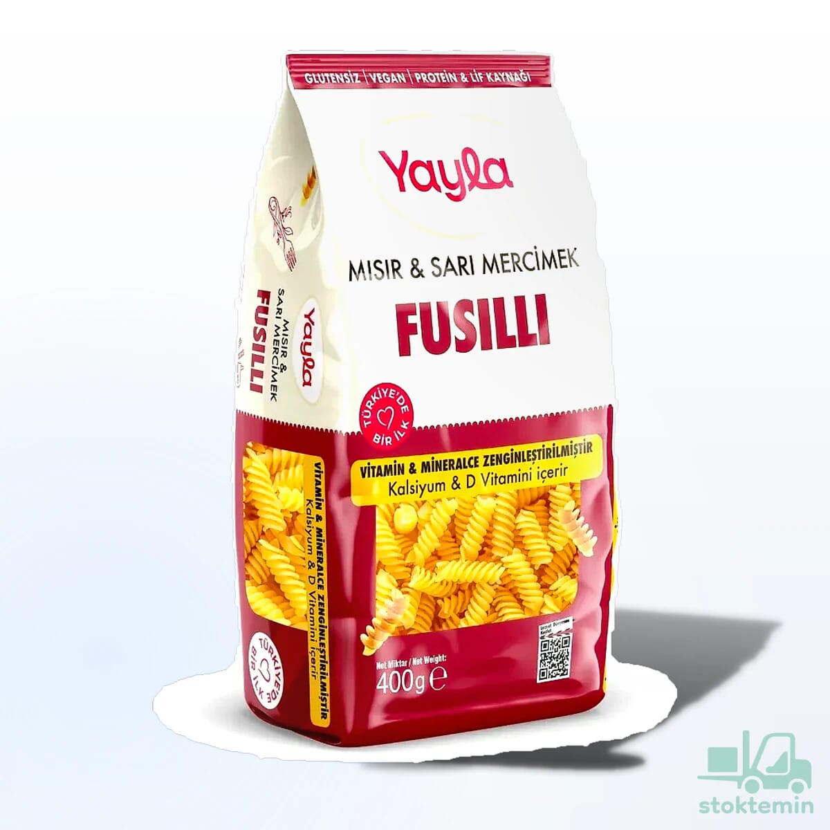 Yayla Mısır ve Sarı Mercimek Fusilli Makarna 400 g