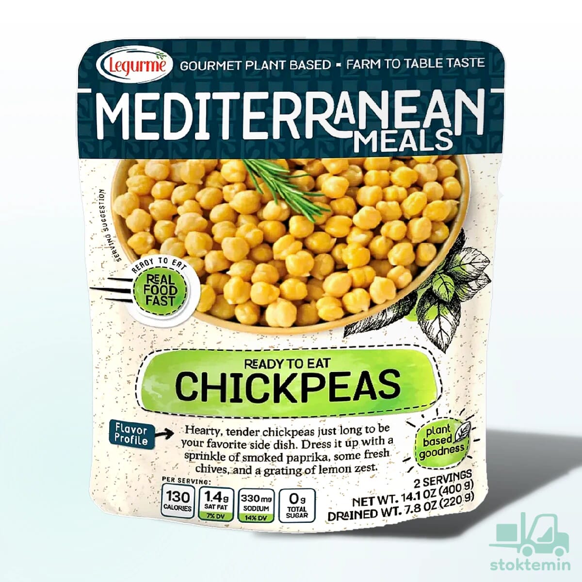 Legurme Mediterranean Haşlanmış Nohut 400 gr