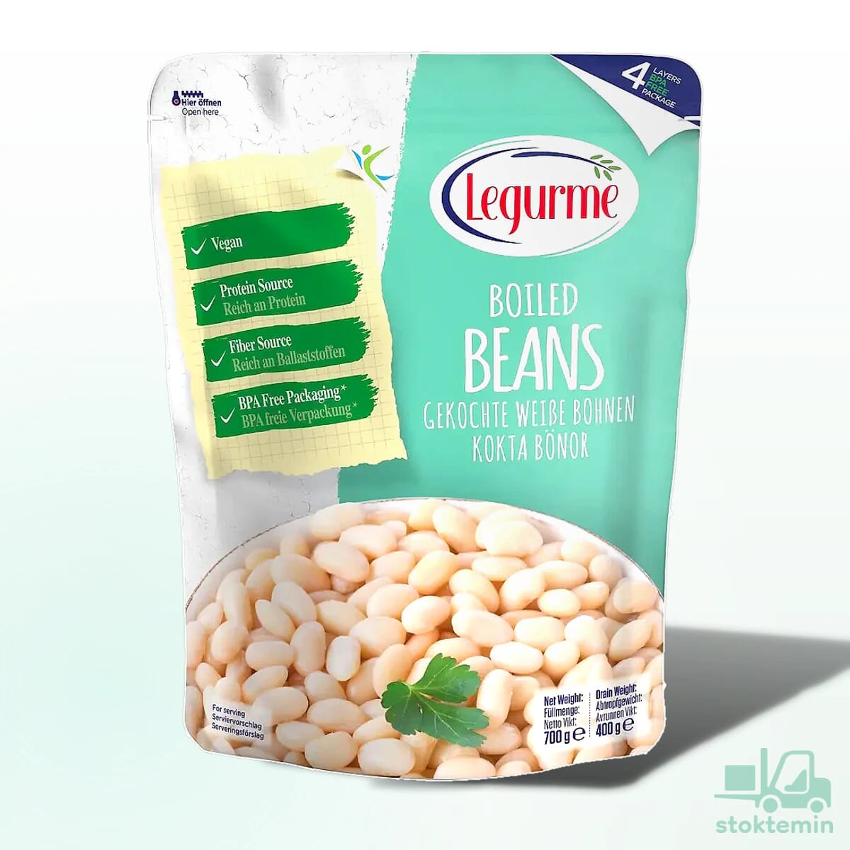 Legurme Haşlanmış Fasulye 700 Gr