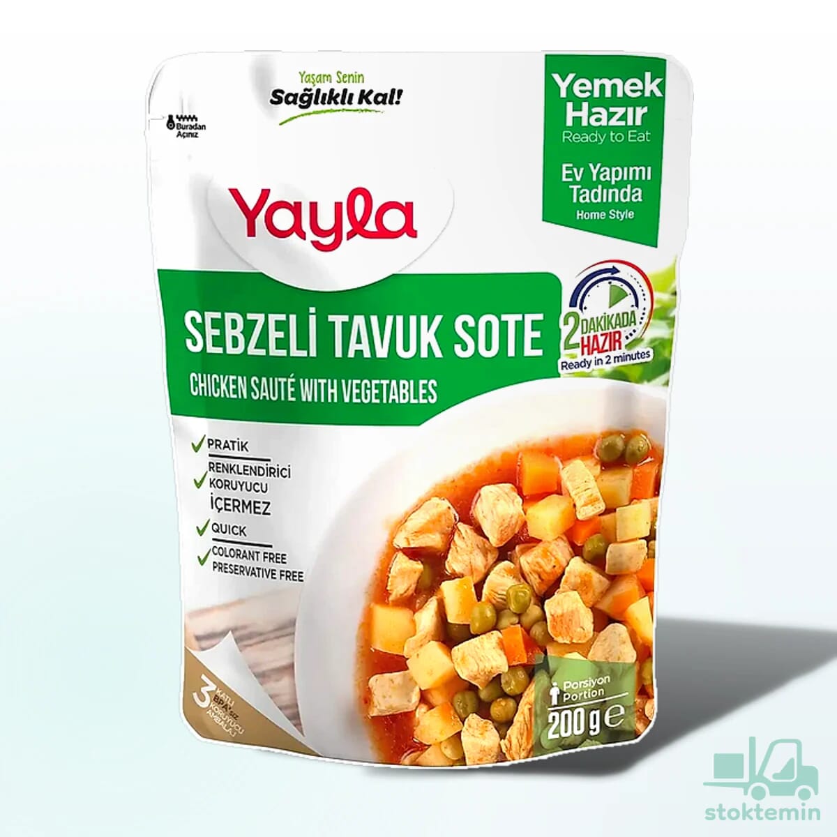 Yayla Yemek Hazır Sebzeli Tavuk Sote 200 gr