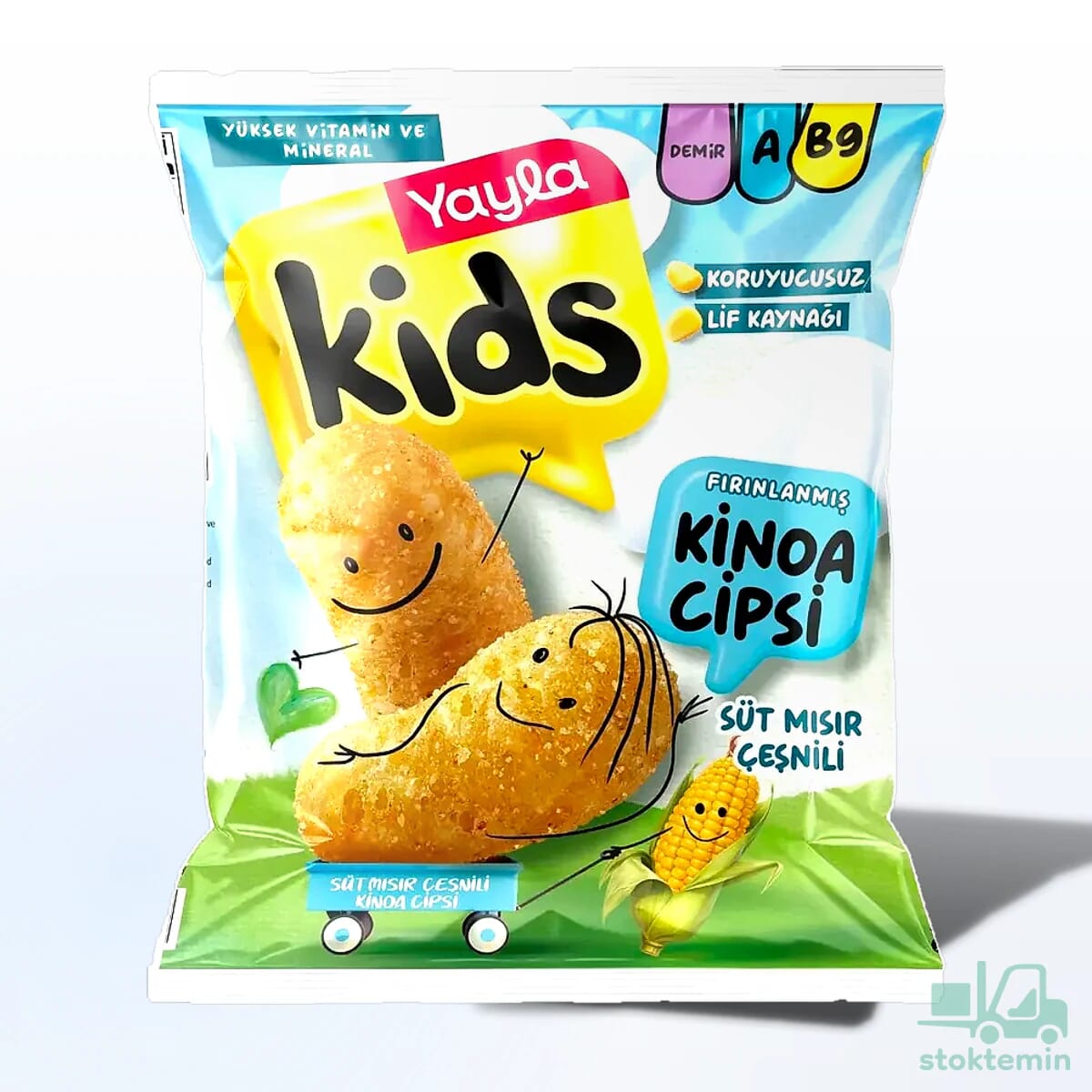 Yayla Kids Süt Mısır Çeşnili Kinoa Cipsi 30 g