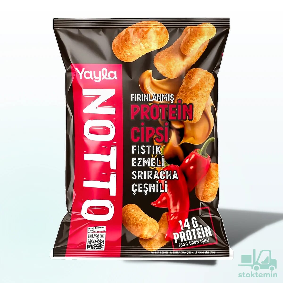 Yayla Notto Fıstık Ezmeli ve Sriracha Çeşnili Protein Cipsi 50 g