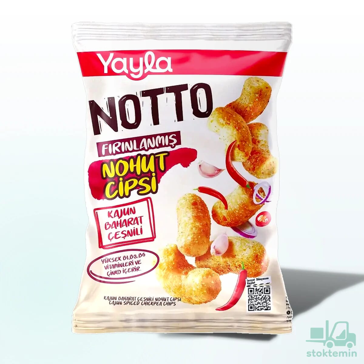 Yayla Notto Kajun Baharat Çeşnili Nohut Cipsi 55 g