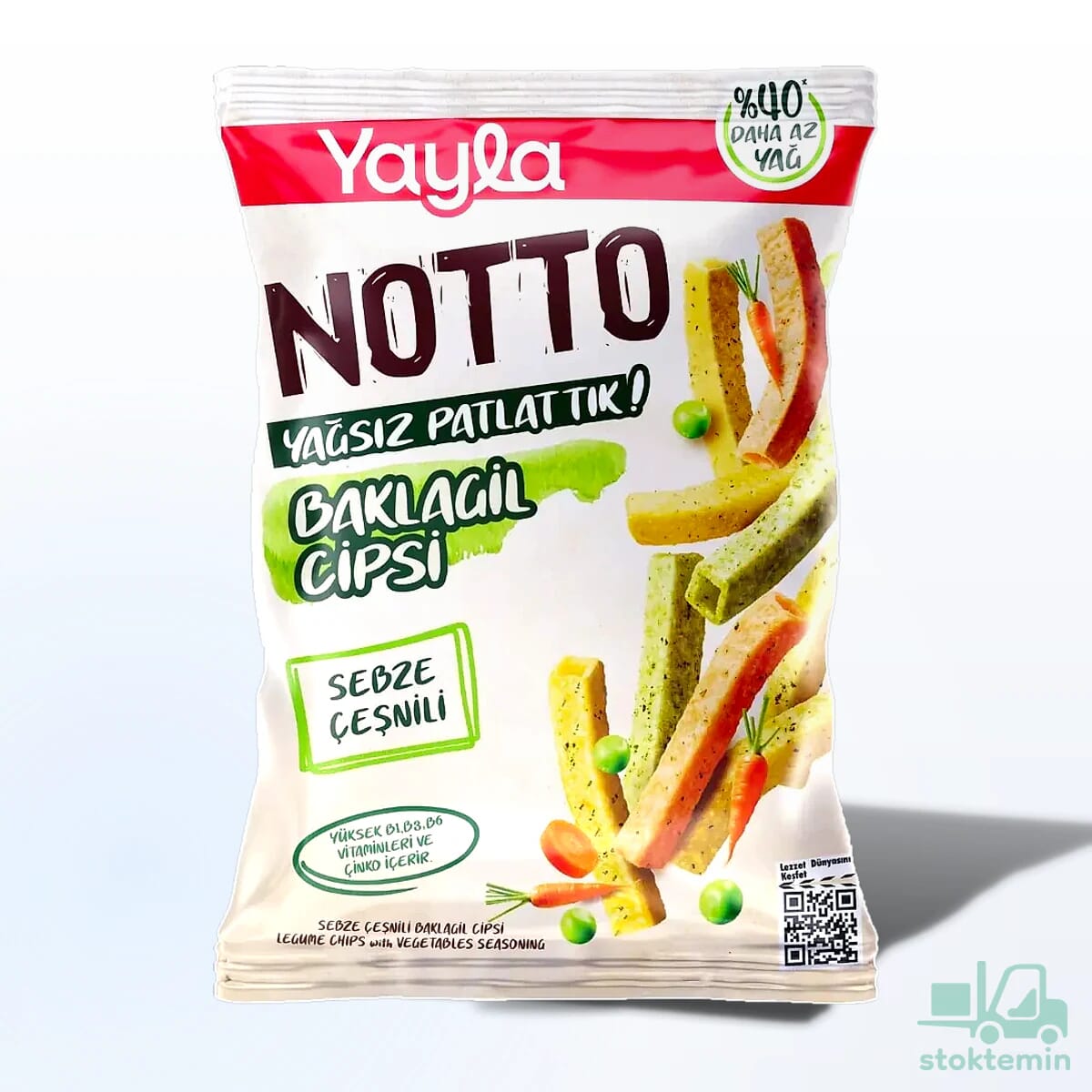 Yayla Notto Sebze Çeşnili Baklagil Cipsi 55 g