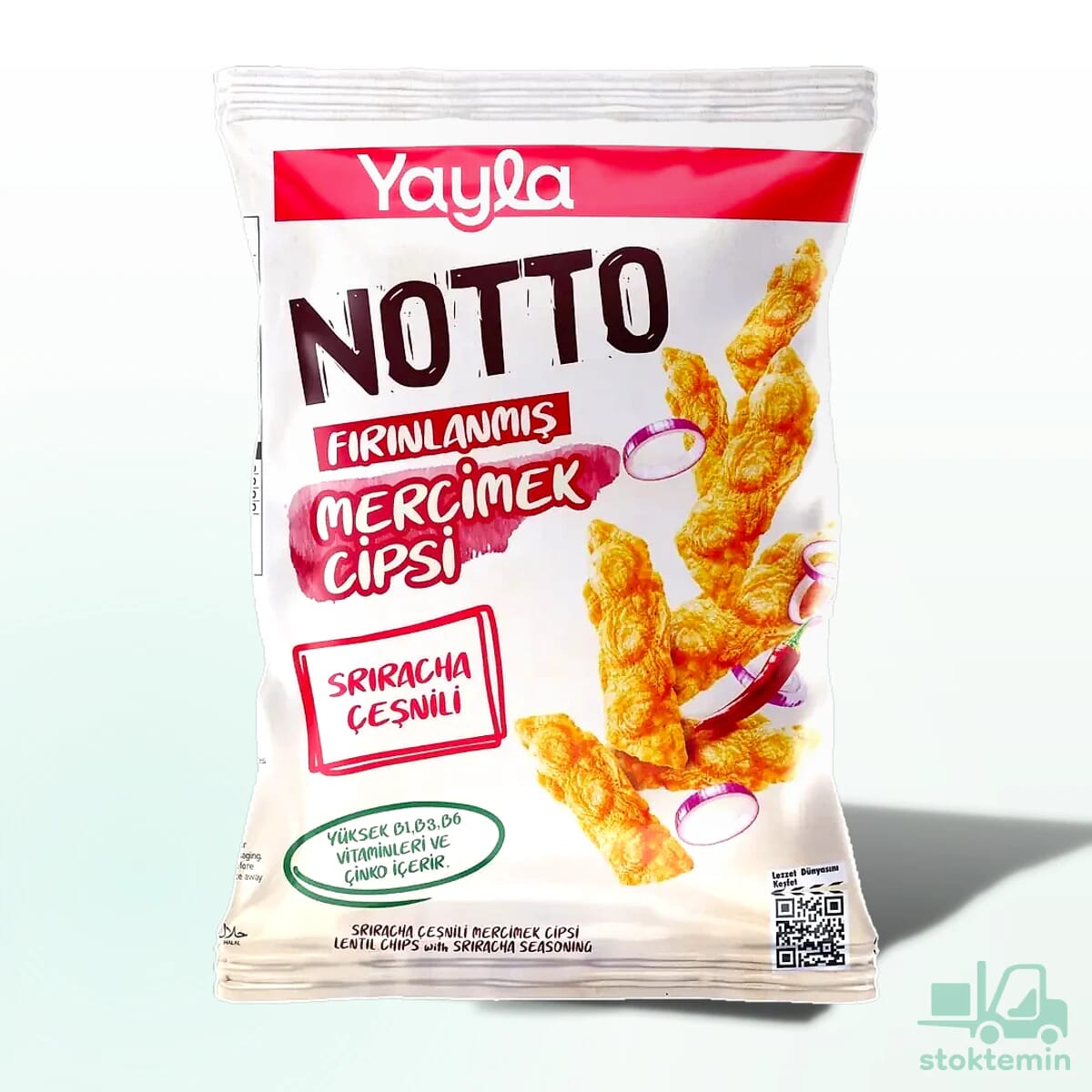 Yayla Notto Sriracha Çeşnili Mercimek Cipsi 55 g
