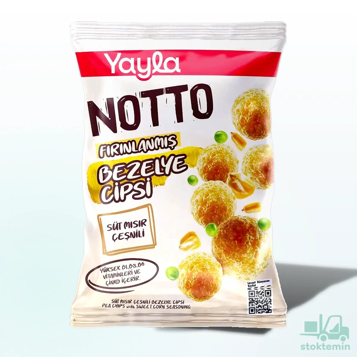 Yayla Notto Süt Mısır Çeşnili Bezelye Cipsi 55 g