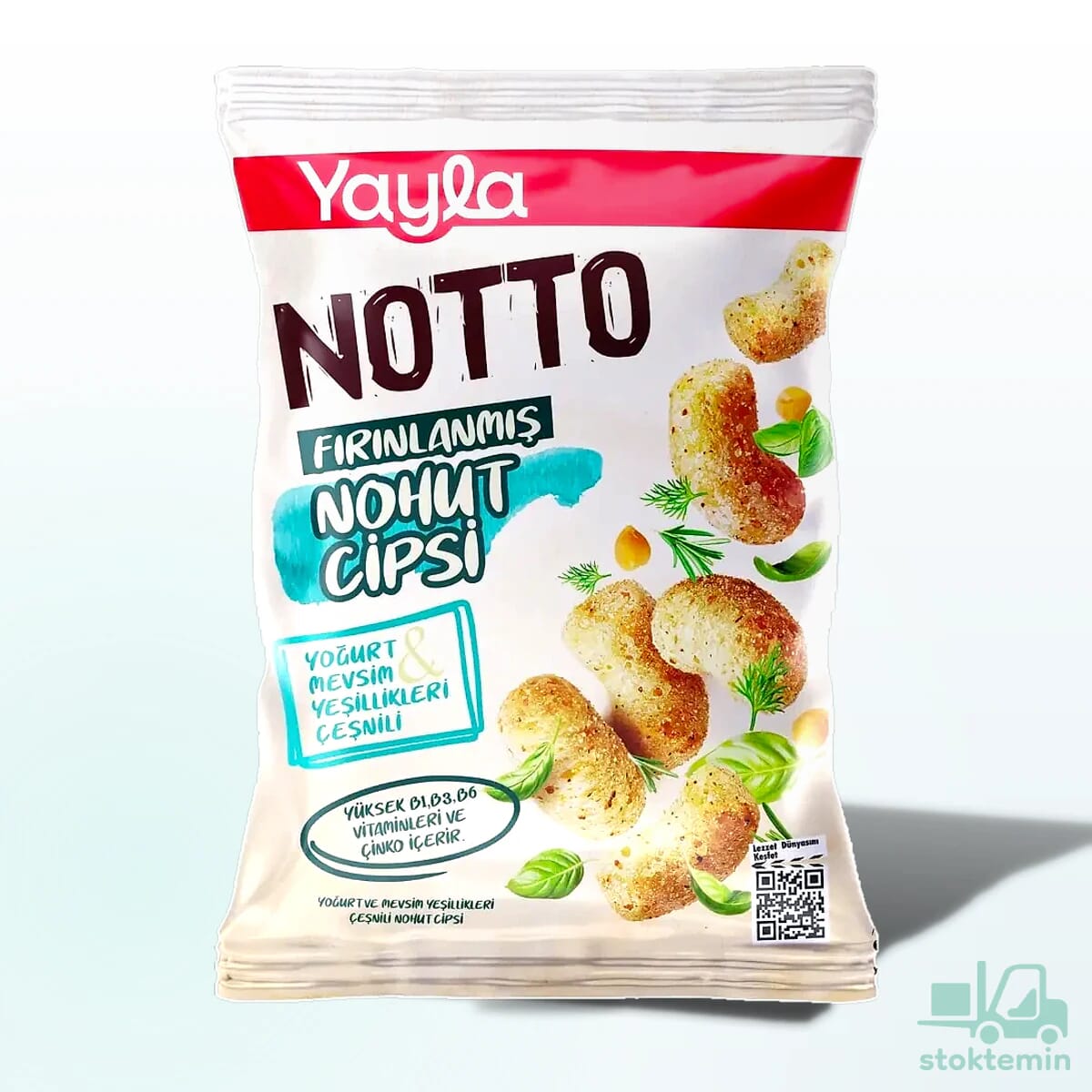 Yayla Notto Yoğurt ve Mevsim Yeşillikleri Çeşnili Nohut Cipsi 55 g