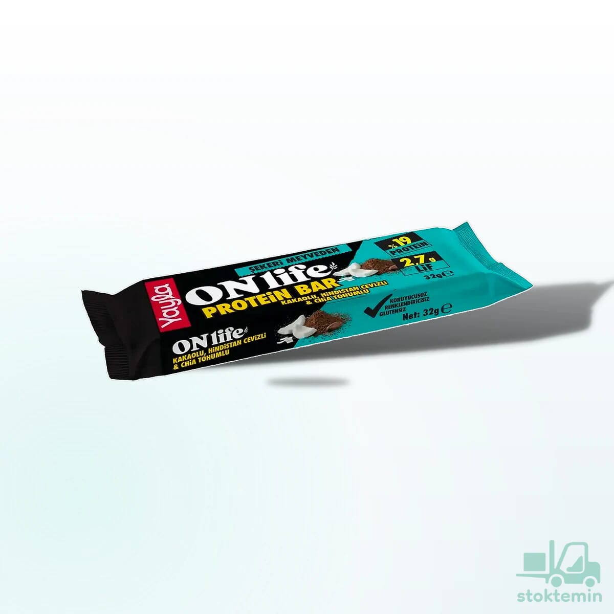 Yayla Onlife Kakaolu Hindistan Cevizli ve Chia Tohumlu Protein Bar 32 g