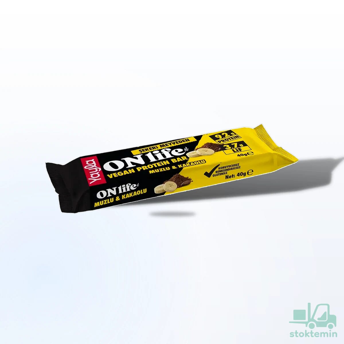 Yayla Onlife Kakaolu ve Muzlu Vegan Protein Bar 40 g