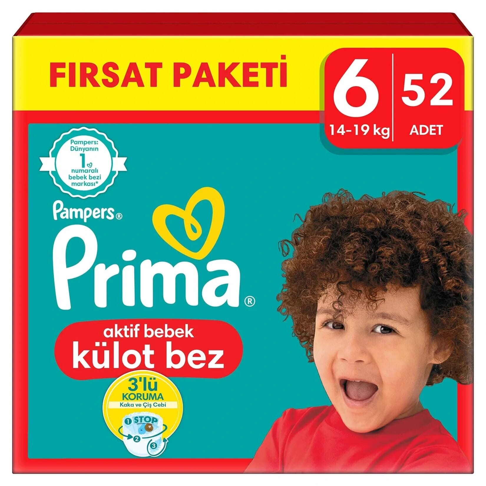 Prima Külot Bebek Bezi 6 Numara 52 Adet Fırsat Paketi